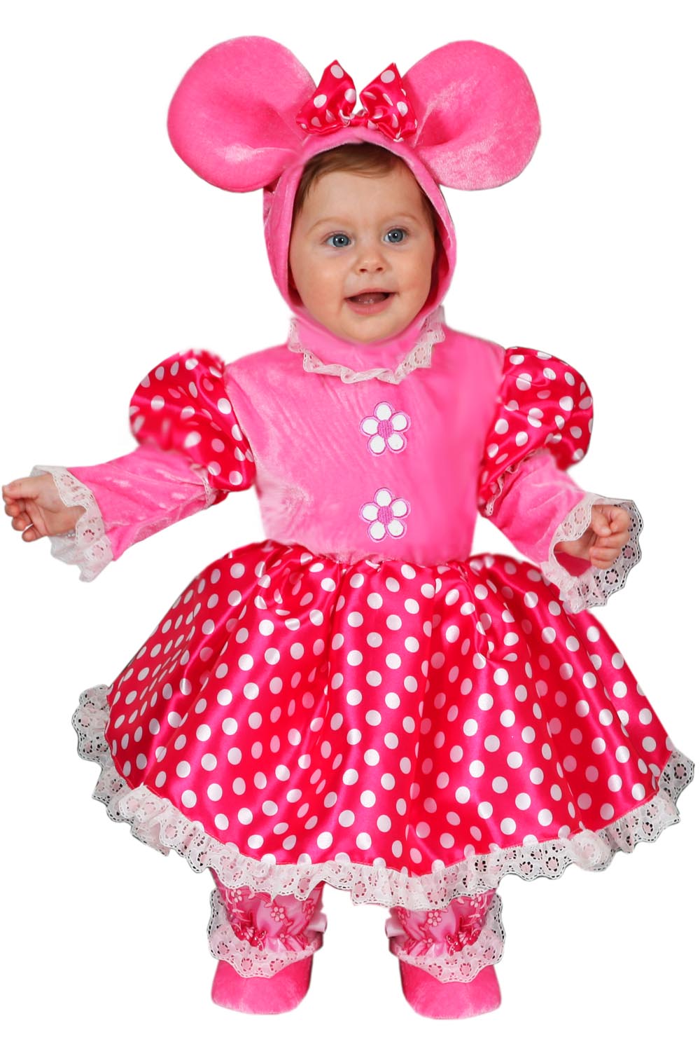 Vestito di carnevale neonato da topolina super star di pegasus