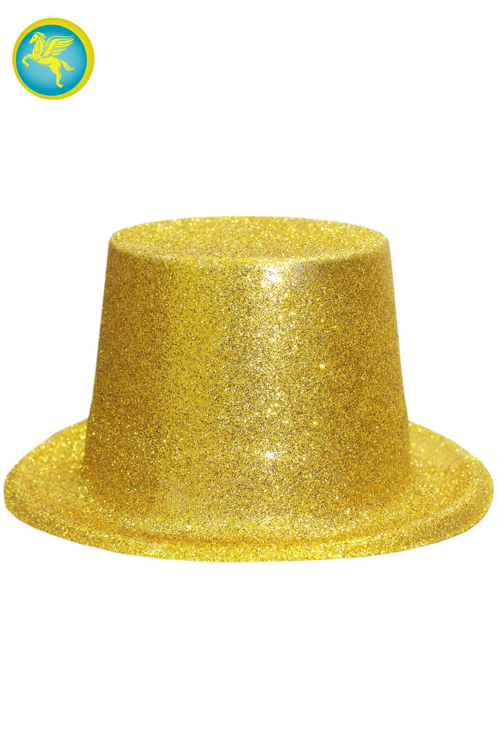 Cappello cilindro glitter oro