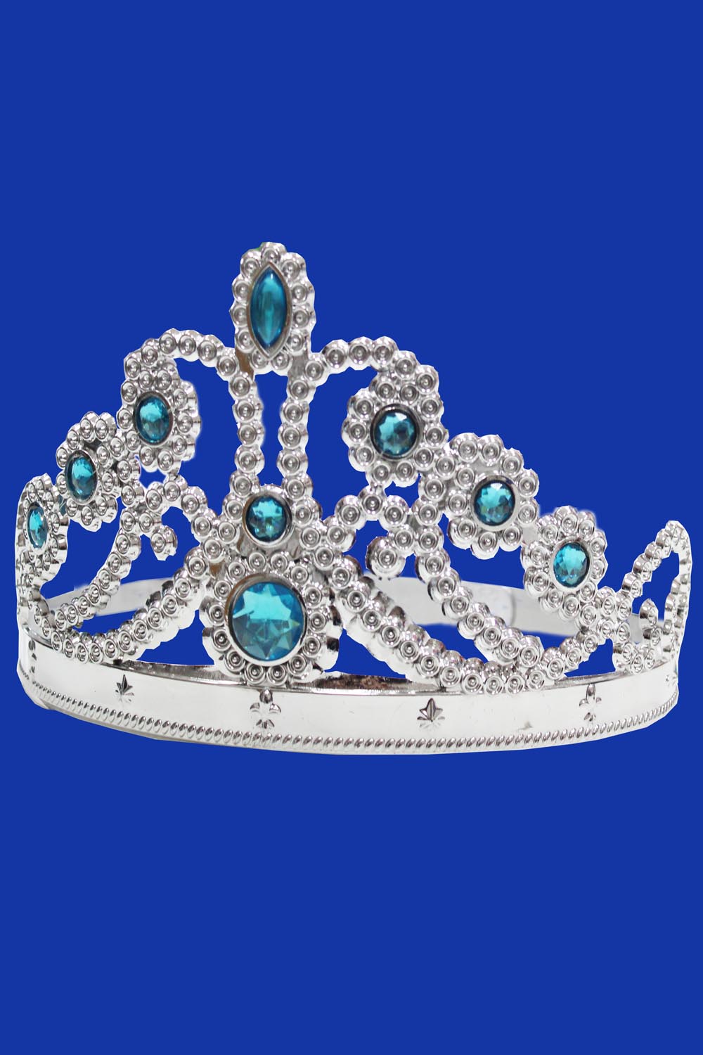 Corona principesse argento celeste