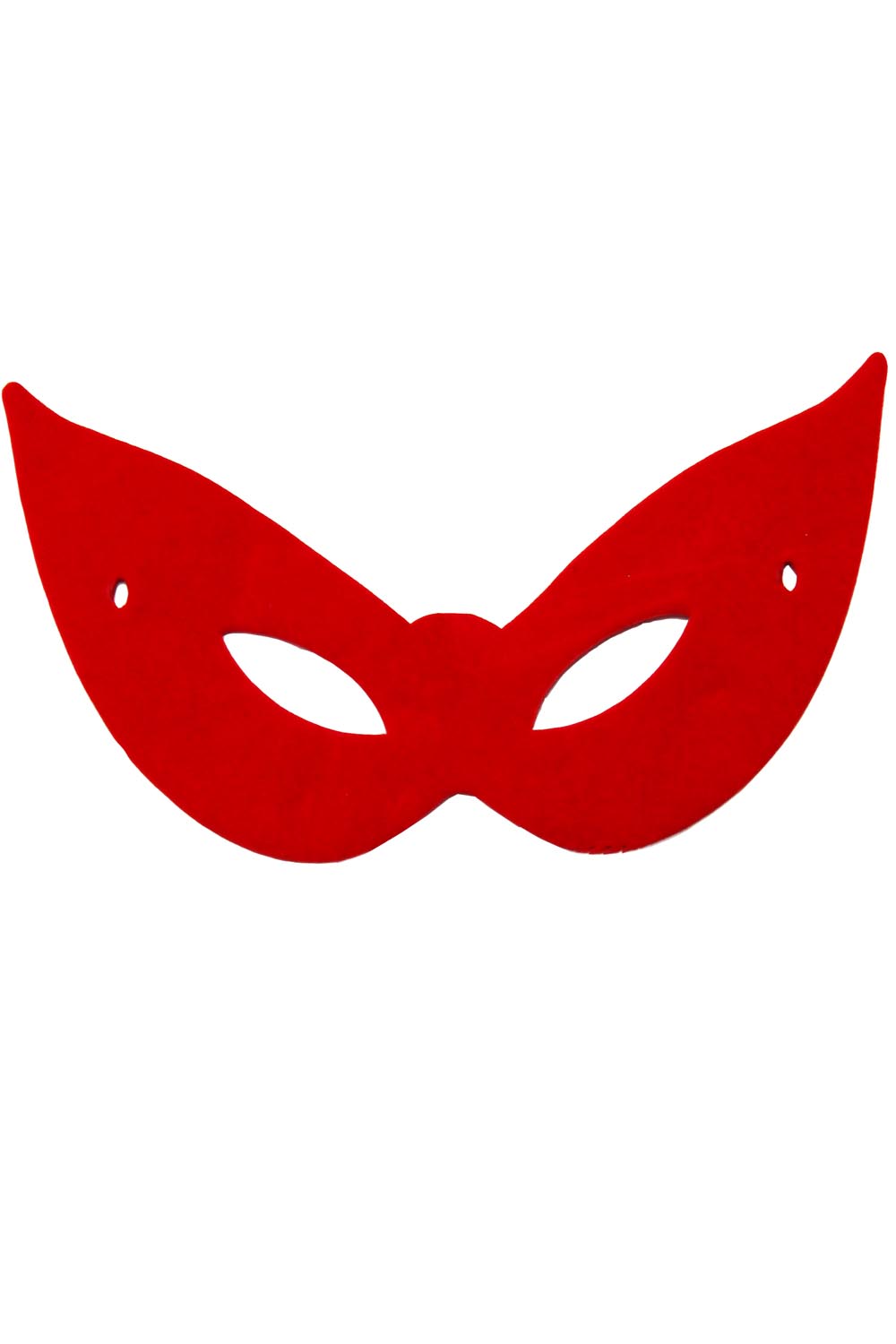 Maschera in tessuto velvet rosso